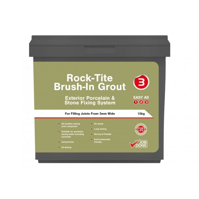 Rock-Tite External Brush-In Grout Tropical Ebony 15kg
