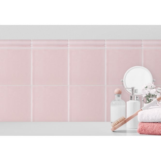Rodin Rosa 15cm x 15cm Wall Tile