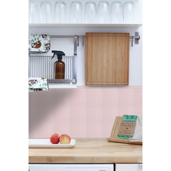 Rodin Rosa 15cm x 15cm Wall Tile