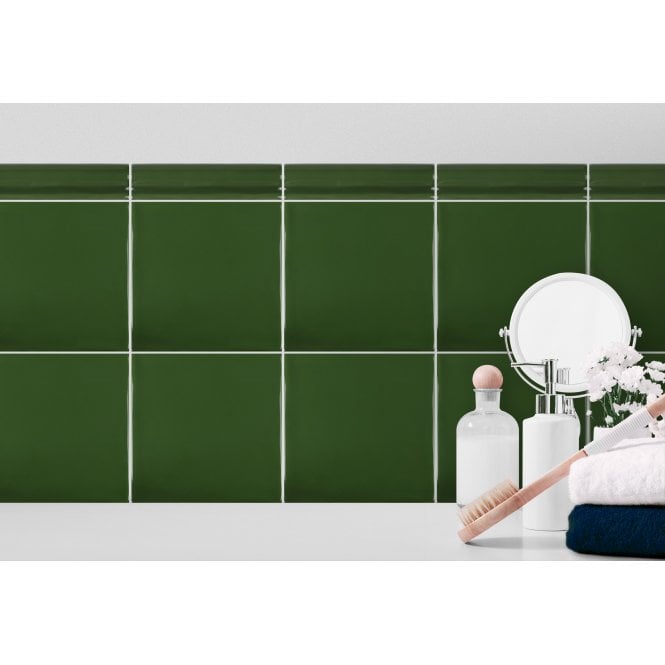 Rodin Victorian Green 15cm x 15cm Wall Tile