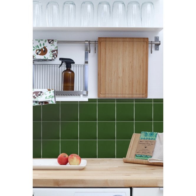 Rodin Victorian Green 15cm x 15cm Wall Tile