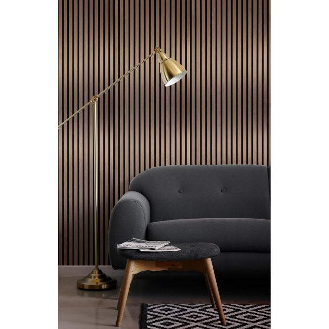 Rose Copper Acoustic Wood Panel 240cm x 60cm x 21mm