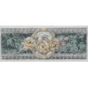 Heckstream Rose Green 8cm x 20cm Border Tile