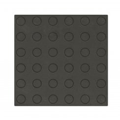 Round Studs Black 14.6cm x 14.6cm Floor Tile