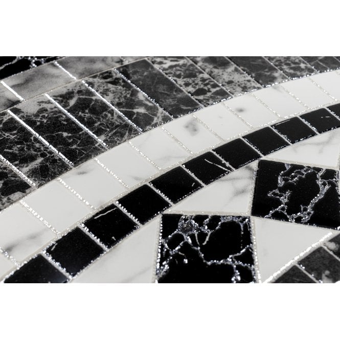 Royal Black & White 60cm x 60cm Floor Tile (4 tile set)