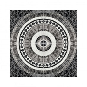 Royal Black & White 60cm x 60cm Floor Tile (4 tile set)