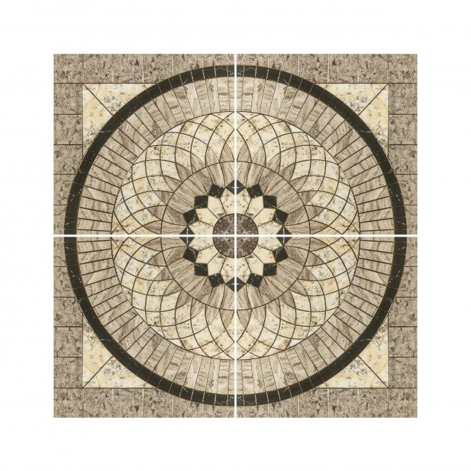 Royal Corollar Gold 60cm x 60cm Floor Tile (4 tile set)
