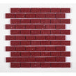 Gulfstone Ruby Red Brick Quartz 30cm x 30cm (4.8m x 2.3cm) Mosaic Tile