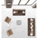 Sacchi Diamond Glitter Cool Decor 60cm x 60cm Floor Tile