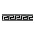 Sacchi Diamond Glitter Greek Key Border 15cm x 60cm Wall & Floor Tile