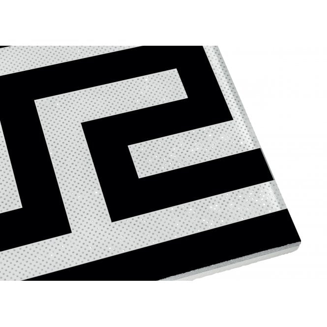 Sacchi Diamond Glitter Greek Key Border 15cm x 60cm Wall & Floor Tile
