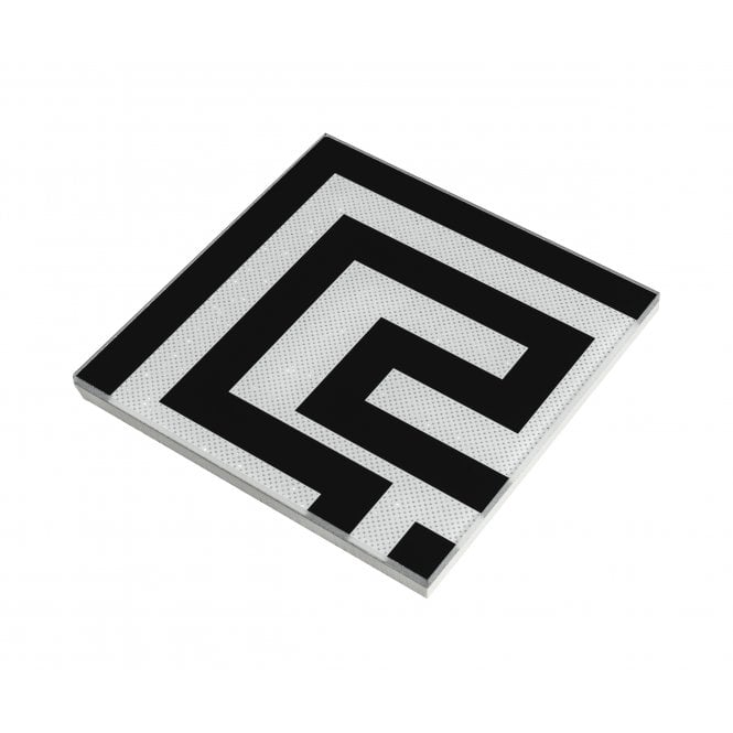 Sacchi Diamond Glitter Greek Key Corner 15cm x 15cm Wall & Floor Tile