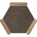 Sacramento Grafito Oak 22cm x 25cm Wall & Floor Tile