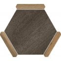 Sacramento Grafito Oak 22cm x 25cm Wall & Floor Tile