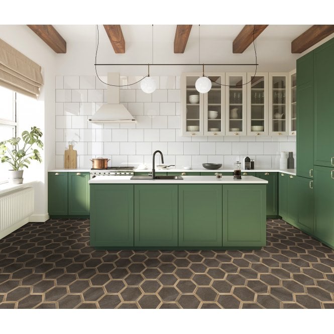 Sacramento Grafito Oak 22cm x 25cm Wall & Floor Tile