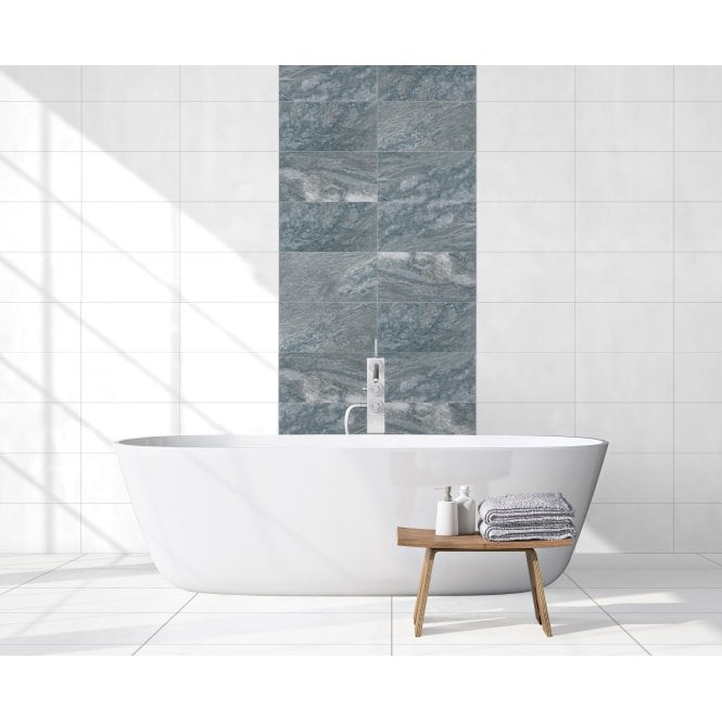 Made In Spain Sagano Blue 30.3cm x 61.3cm Wall and Floor Tile