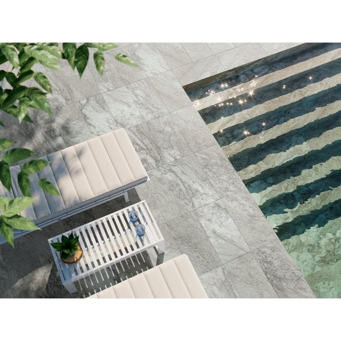 Made In Spain Sagano Grey 30.3cm x 61.3cm Wall and Floor Tile
