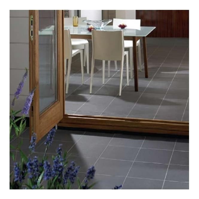 Salt and Pepper Black 30cm x 30cm Wall and Floor Tile