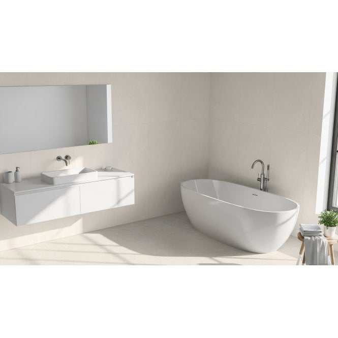 Sandrift Bianco Matt 60cm x 120cm Wall and Floor Tile