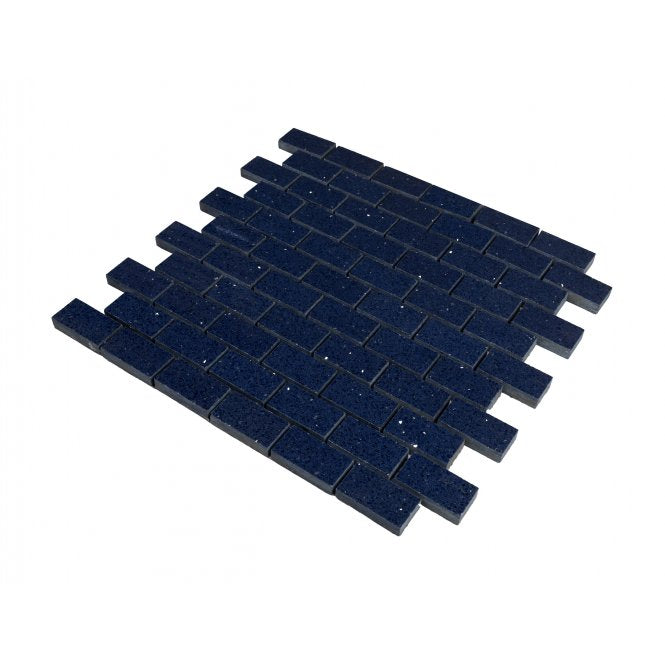 Gulfstone Sapphire Brick Quartz 30cm x 30cm (4.8m x 2.3cm) Mosaic Tile