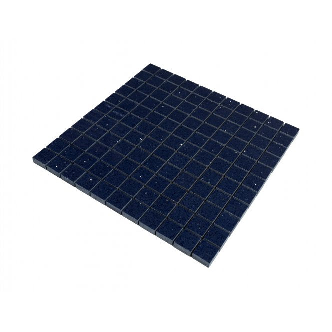 Gulfstone Sapphire Quartz Mosaic (2.5cm x 2.5cm) 30cm x 30cm Wall Tile