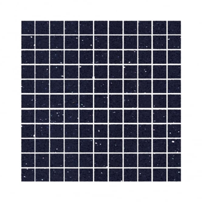 Gulfstone Sapphire Quartz Mosaic (2.5cm x 2.5cm) 30cm x 30cm Wall Tile