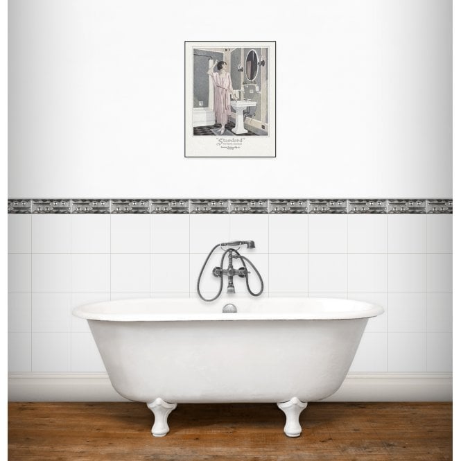 Savanah Metallic 7.5cm x 20cm Border Tile