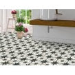 Scintilla Black Star Pattern 45cm x 45cm Wall & Floor Tile