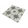 Scintilla Black Star Pattern 45cm x 45cm Wall & Floor Tile