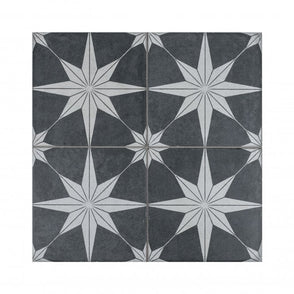 Scintilla Night Pattern 45cm x 45cm Wall & Floor Tile