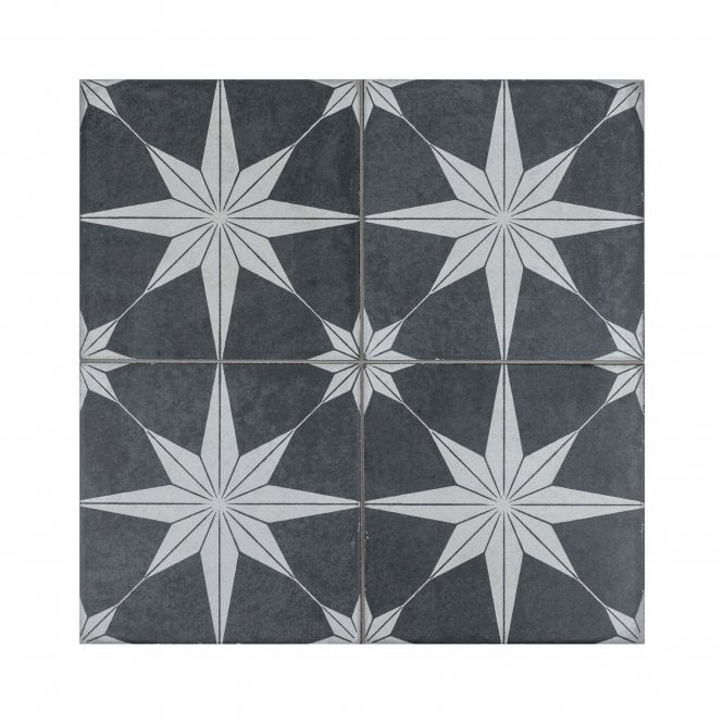 Scintilla Night Pattern 45cm x 45cm Wall & Floor Tile