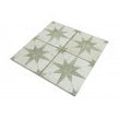 Scintilla Olive Green Star Pattern 45cm x 45cm Wall & Floor Tile
