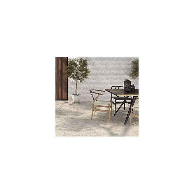 Sella White 44cm x 66cm Wall & Floor Tile