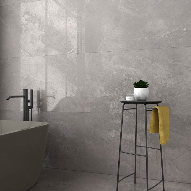 Serenity Silver Lux 60cm x 120cm Wall and Floor Tile