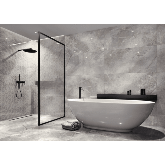 Serenity Silver Polished 60cm x 60cm Wall & Floor Tile