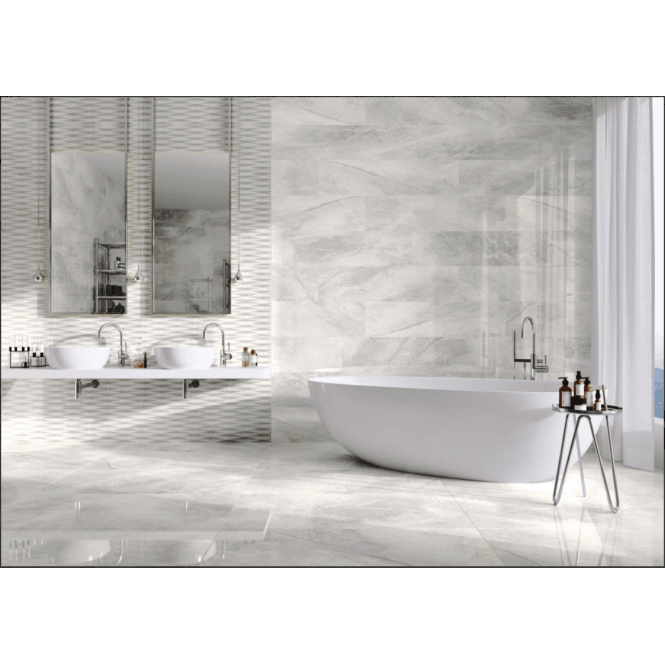 Serenity White Matt 60cm x 60cm Wall & Floor Tile