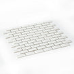 Shapes Mini Metro Bevelled Gloss White 30cm x 30cm (2.3cm x 4.8cm) Mosaic Tile