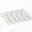 Shapes Mini Metro Bevelled Gloss White 30cm x 30cm (2.3cm x 4.8cm) Mosaic Tile