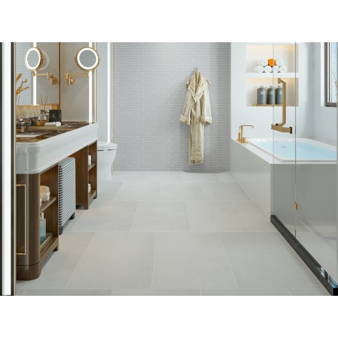 Shark White Rectified Matt 42.7cm x 86.20cm Wall & Floor Tile