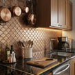 Shell Matt Gold 25.9cm x 27.3cm (7.3cm x 7.3cm) Mosaic Tile