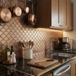 Shell Matt Gold 25.9cm x 27.3cm (7.3cm x 7.3cm) Mosaic Tile
