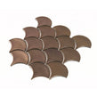 Shell Matt Gold 25.9cm x 27.3cm (7.3cm x 7.3cm) Mosaic Tile