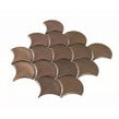 Shell Matt Gold 25.9cm x 27.3cm (7.3cm x 7.3cm) Mosaic Tile