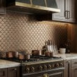 Shell Matt Gold 25.9cm x 27.3cm (7.3cm x 7.3cm) Mosaic Tile