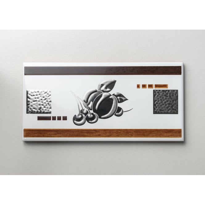 Heckstream Shiny Fruit 7.5cm x 15cm Border Tile