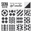 Siena Diamond Black 20cm x 20cm Wall & Floor Tile