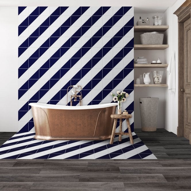 Siena Diamond Cobalt 20cm x 20cm Wall & Floor Tile
