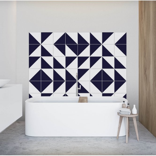 Siena Diamond Cobalt 20cm x 20cm Wall & Floor Tile
