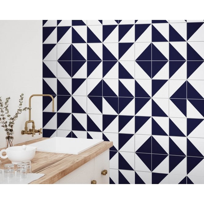Siena Diamond Cobalt 20cm x 20cm Wall & Floor Tile
