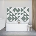Siena Diamond Green 20cm x 20cm Wall & Floor Tile